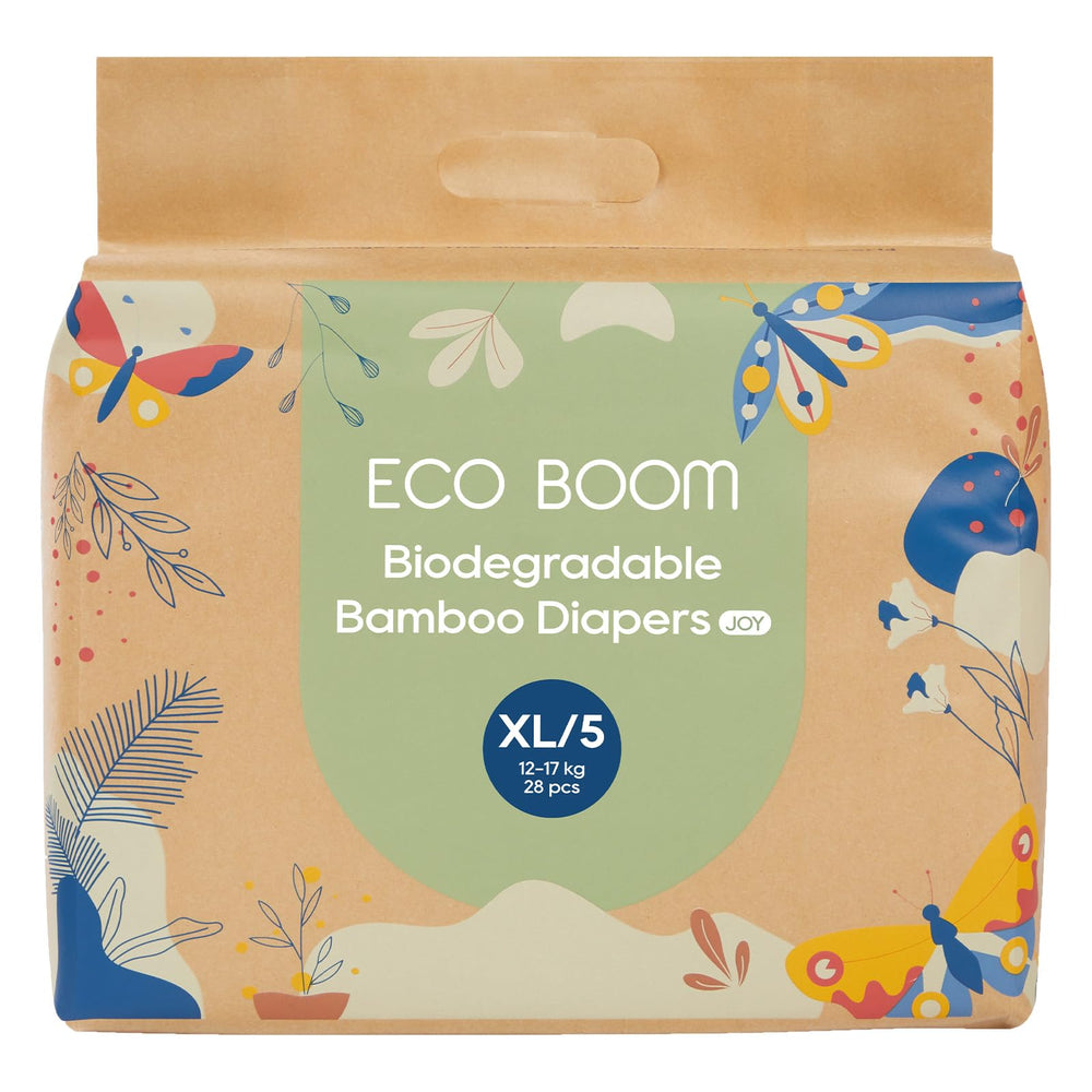 ECO BOOM Size 5 diaper with soft topsheet for gentle skin contact