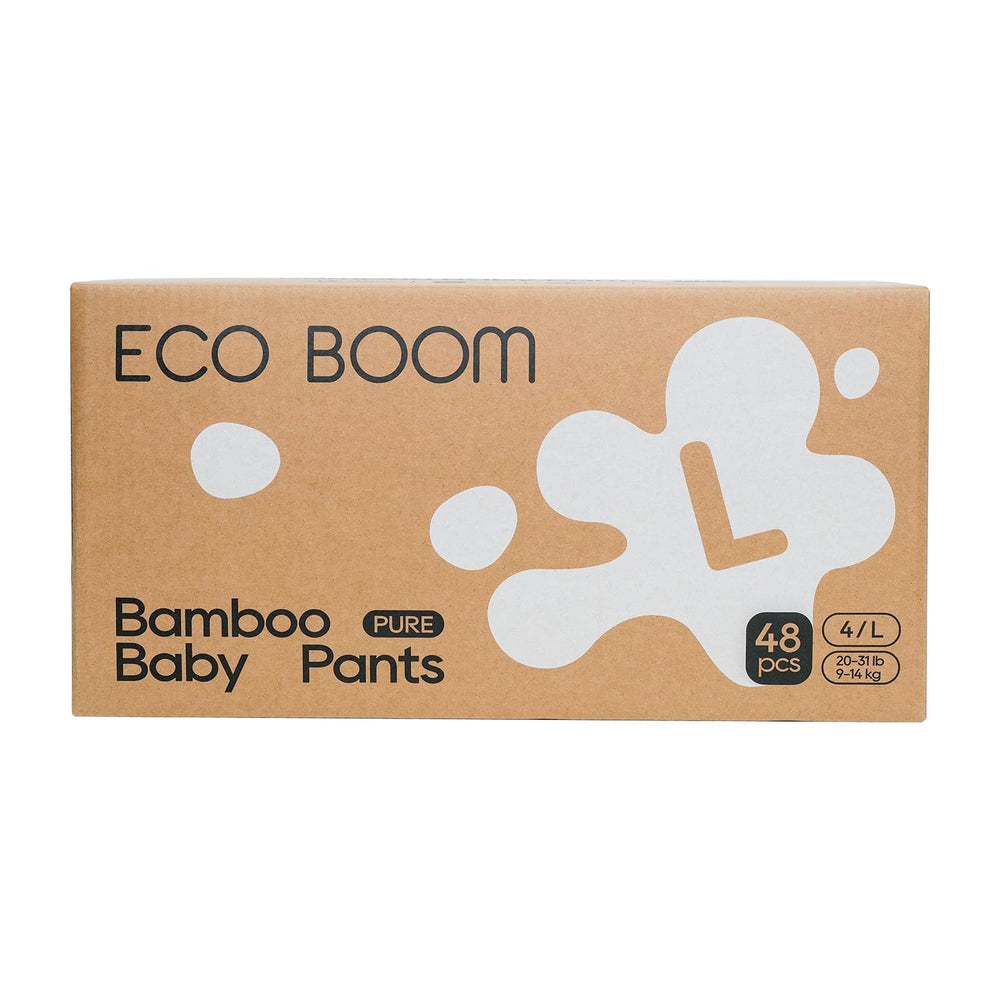 ECO BOOM Training Pants top sheet close-up showing soft bamboo fabric for sensitive skin