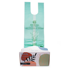 Eco Wave compostable diaper bags pack of 200 for eco-friendly diaper changes.