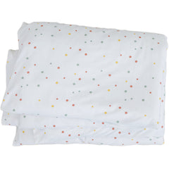 Ecolino dots print close-up shows soft organic cotton texture for sensitive skin.