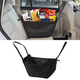 ECOSHIRE car seat organizer hangs in car, keeping essentials within reach during trips.