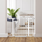 Edmyre Easy Step Walk-Thru Gate assembled to fit wide openings securely