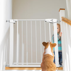 Edmyre Easy Step Walk-Thru Gate extensions provide flexible fit for varied spaces