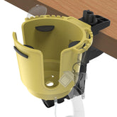 EDSRDUX 2-in-1 desk cup holder yellow wide keeps drinks secure at your workspace.