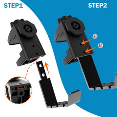 EDSRDUX cup holder at desk clip demonstrates easy clamp installation without drilling