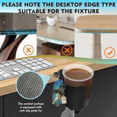 EDSRDUX dorm room cup holder helps organize space around a study desk