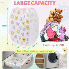 Edudif hamper handles and side pocket for easy transport.
