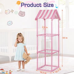 Edudif solid pine wood construction provides sturdy, long-lasting toy storage