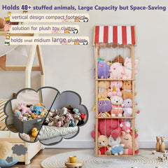 Edudif stuffed animal storage with clear assembly instructions enables quick setup