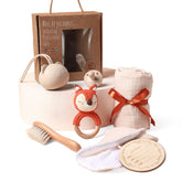 EERKEOD newborn gift box showcases neutral gray design for easy gifting and nursery decor.
