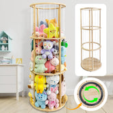 Eeutiwe rotatable stuffed animal storage stand with open design for easy visibility