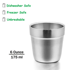 efar mirror polished kid cup closeup shows durable surface and safe edges