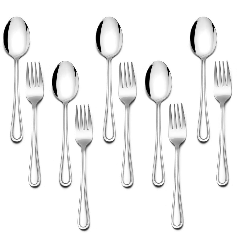 E-far toddler utensils pack shot highlights durable stainless steel for independent meals.