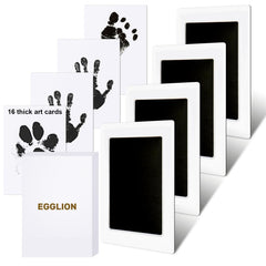 EGGLION inkless baby handprint kit setup shows clean, mess-free keepsake capture