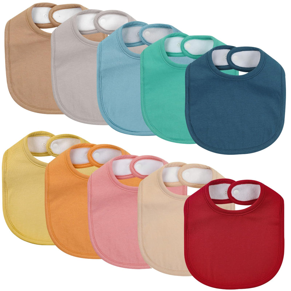 egmao baby soft cotton front bib demonstrates gentle absorbency for drool protection