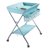 EGREE baby changing table in folded compact form, showcasing space-saving design for small nurseries.
