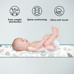 Ehcryonix lounger adjustable length demonstrates growing baby fit.