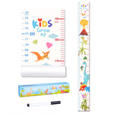 Eichzer baby height growth chart dinosaur wall-sticker for playroom height tracking