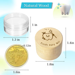 Eiohiuy Tooth Fairy Coin gold-foil adds a bedtime reward