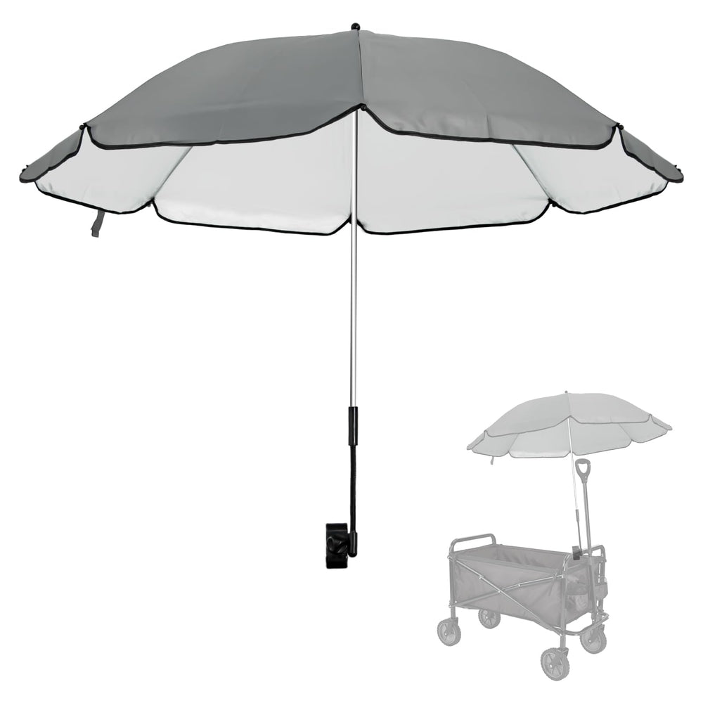 Eiszhjk UPF 50+ wagon umbrella canopy shade for all-day sun protection.