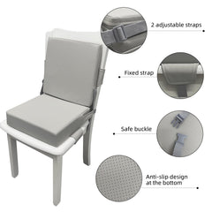 Eiury booster seat comfort PU leather closeup emphasizing durable surface and comfort