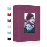 EJBLFE small photo album in linen purple cover protecting memories
