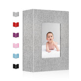 ejblfe small photo album 4x6 linen cover shown as organized family memories