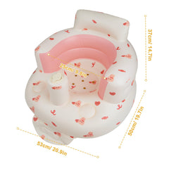 EKEPE inflatable baby chair bunny soft-wrap bionic design conveys gentle embrace during play sessions.