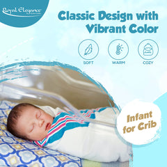 Elaine Karen hospital stripe design blanket highlights pink and blue stripes for easy identification