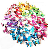 ElecMotive large butterfly wall decal 11x9.5 cm adds bold color accents