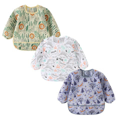 ElecMotive long sleeve bib keeps mealtime clean with a secure fit