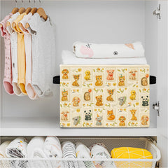 Elefeltclave Animal Mahjong soft-linen-bin highlights durable daily storage
