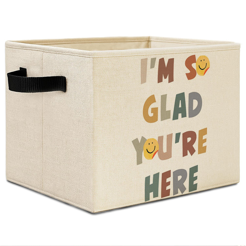 Elefeltclave Boho storage bin upright design keeps classroom clutter organized.