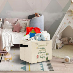 Elefeltclave Dragon Nursery Storage Bin forest design fits playroom decor and organization.