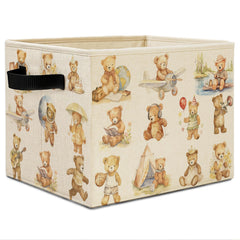 Elefeltclave Teddy Bear Sports Bin open showing organized toys.