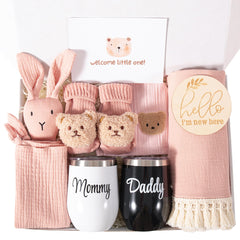ELEMENU pregnancy gift box unboxing in soft pastels for new mom moments