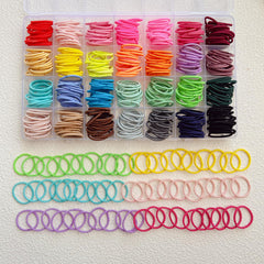 Elemirsa 0-8-inch diameter elastics ideal for fine toddler hair.