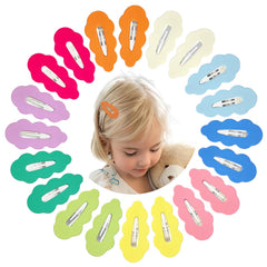 EleMirsa 40-piece candy-colored snap clips pack for versatile outfits