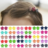 Elesa Miracle 60pc baby girl flower clips close-up for easy daily styling and photo-ready looks