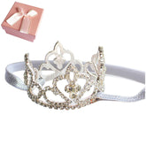 Elesa Miracle crown headband front view for baby photography