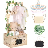 ELESTONE wooden baby crate assembly demonstrates easy setup and sturdy construction.