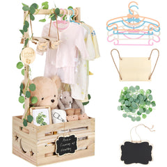 ELESTONE wooden baby crate assembly demonstrates easy setup and sturdy construction.