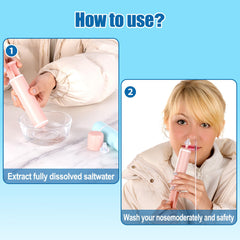 Elfzone nasal aspirator with even water output for controlled flow.