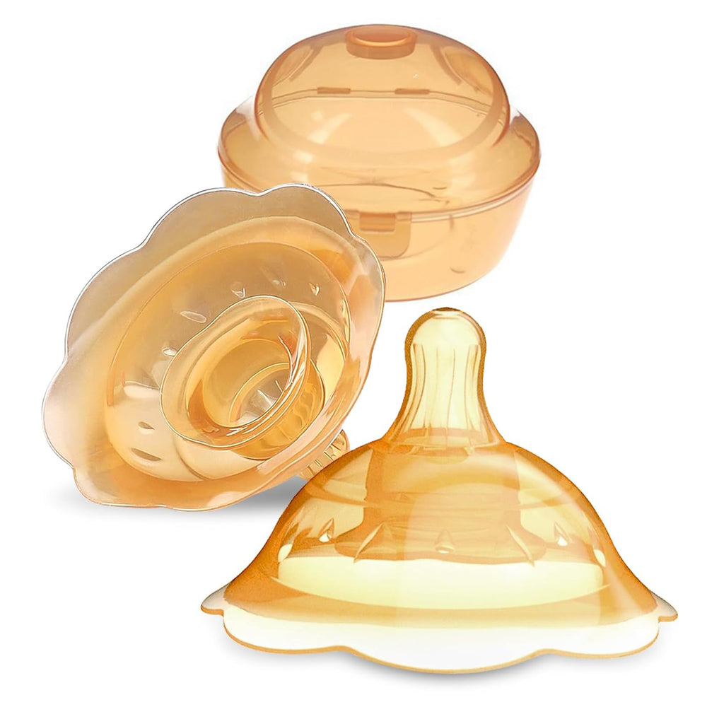 Elfzone nipple shields breastfeeding newborn two-pack with comfortable latch