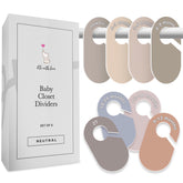 Eli with Love baby closet dividers neutral size newborn clearly labeled for quick selection