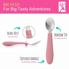 Elk and Friends fork with narrow tip for small-mouth dining
