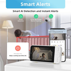 Ellie Baby Pro PTZ control view showing pan-tilt-zoom capabilities for flexible baby watching.