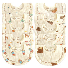 EllieHouse baby bibs 10-pack lilac-patterns protect clothing during drool and teething messes.