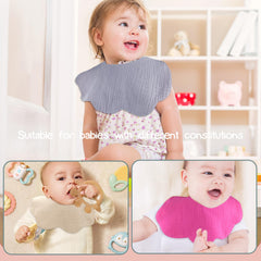 EllieHouse bibs are machine washable and quick-dry for easy cleanup.