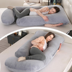 Elover 57-inch length supports back and belly for full-body comfort.